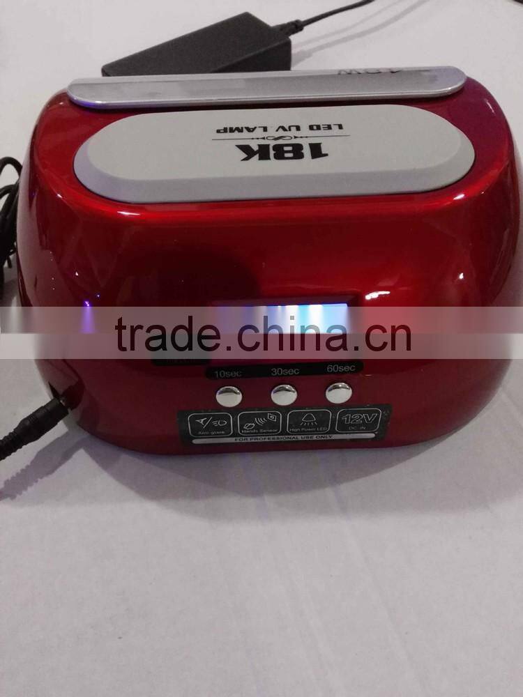 2016 Alibaba China Best Selling Nail Lamp 18K 48W LED UV Nail Lamp with Automatic Sensor and Timer Setting for Nails Gel