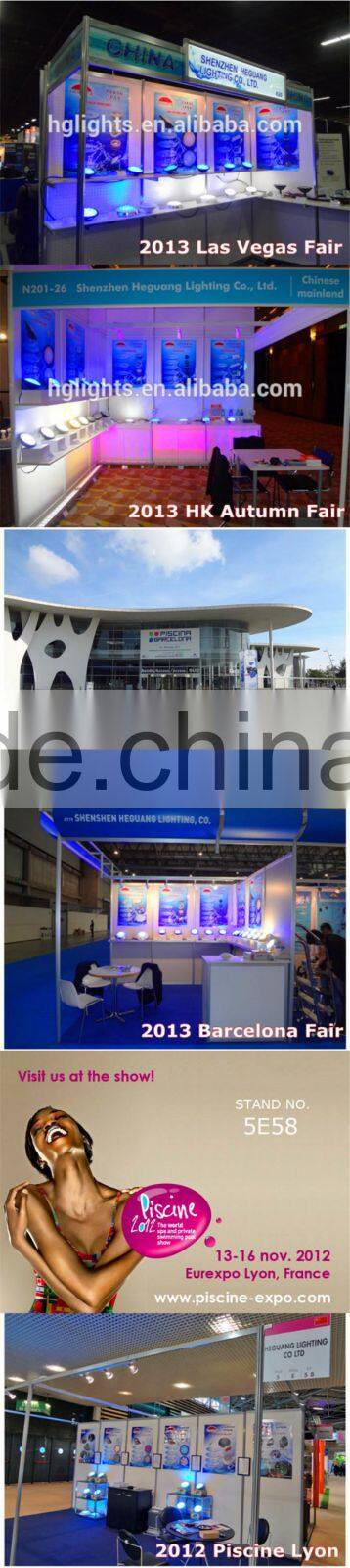 AC/DC 12/24V 18W V4A/#316 S.S. External RGB Remote Control LED Underwater Submersible Lamp IP68 Structural Salt/Sea Waterproof