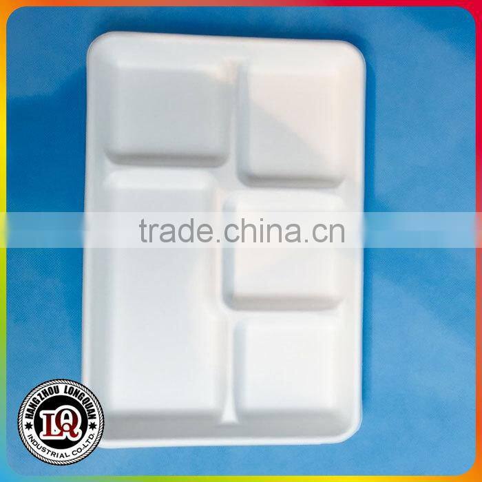 Compostable Shallow 5 Compartments Tray
