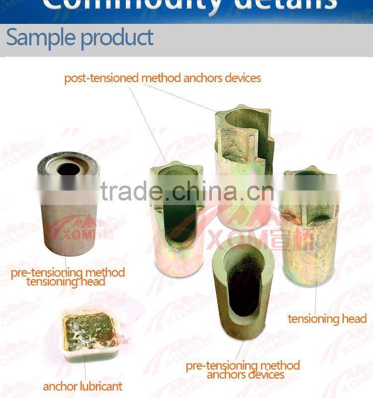 Jack pre-tensioning post-tensioned method Anchor device back clip