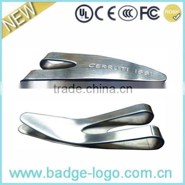 Etching Logo Top Quality Stainless Steel Money Clip