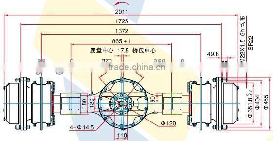 wheel loader 936F 937H 938H drive axles for YUTONG ZL30 XGMA LIUGONG XCMG ZL30E for WHEEL LOADER AXLE manufacturer