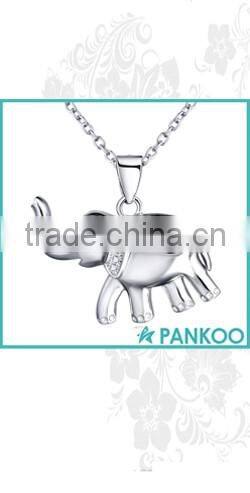 Stock European 925 sterling silver micro pave cubic zirconia shiny pendant