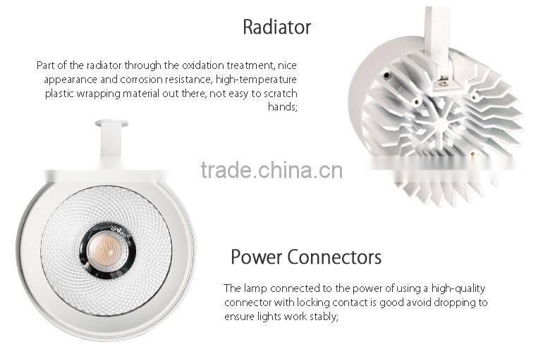 longer life COB FOR shopping malls, hotels, halls led track light 30w