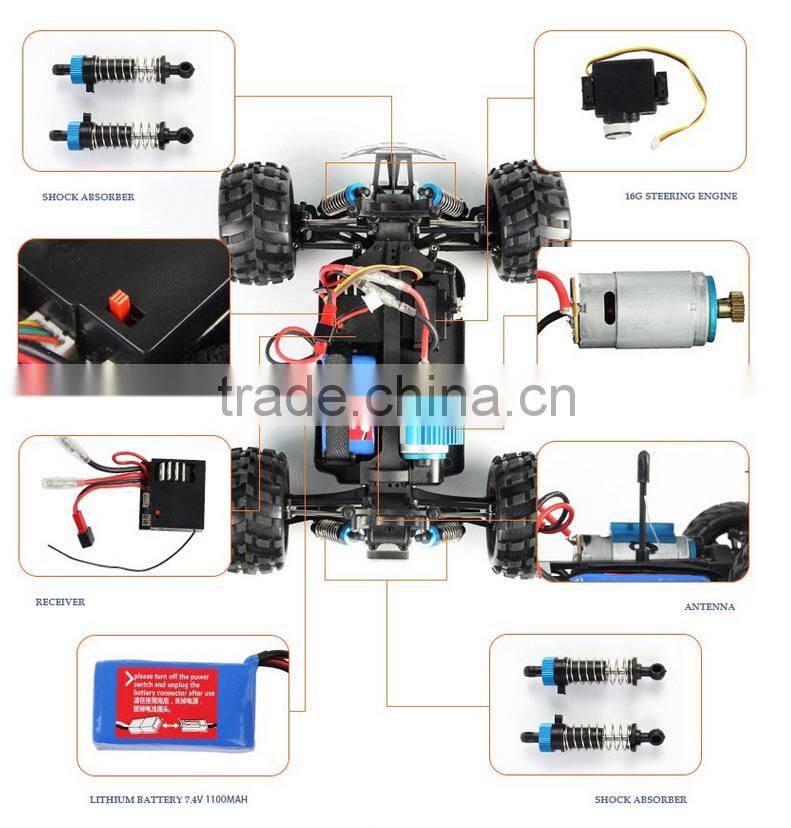 Wltoys WL A979 1:18 RC CAR Large 4WD RC Proportional Toy Truck RTR Electric Fastest