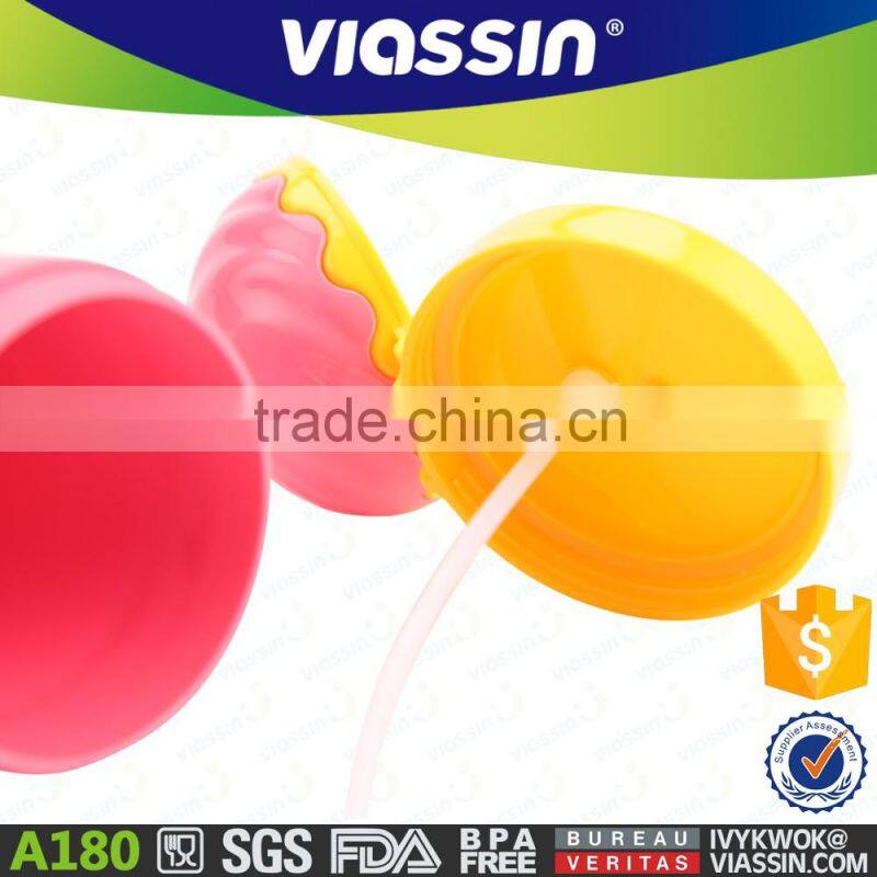 A180 back to school plastic drinking bottle for kids with straw 500ml