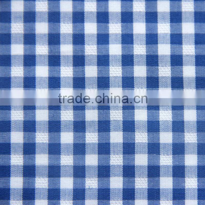 Yarn Dyed 100 Cotton Poplin Plaid Shirt Fabric