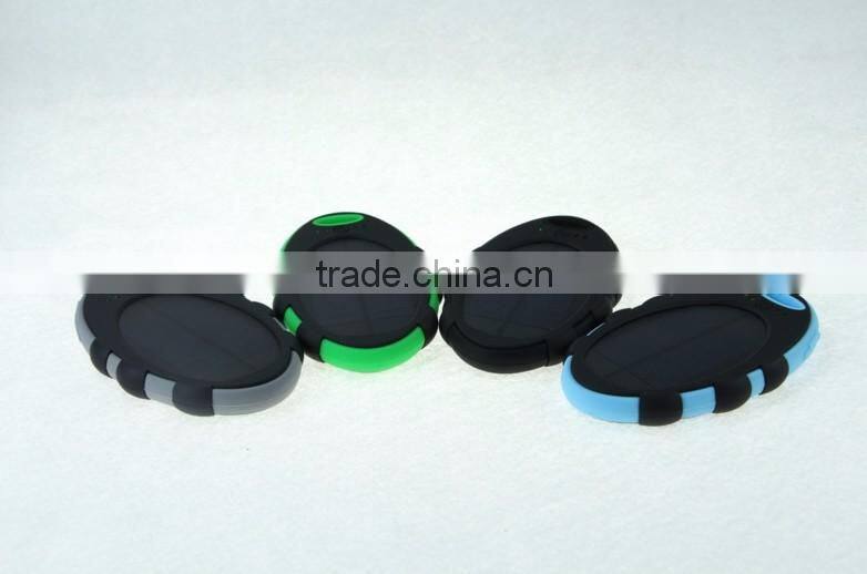 5000mAh Waterproof Solar Power Bank Dual USB Backup External Battery Charger for iPhone Samsung HTC Huawei Xiaomi Cell Phones