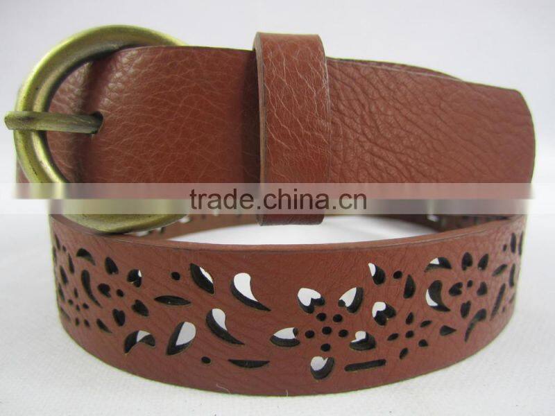 women's perforated jeans garment belt for trousers