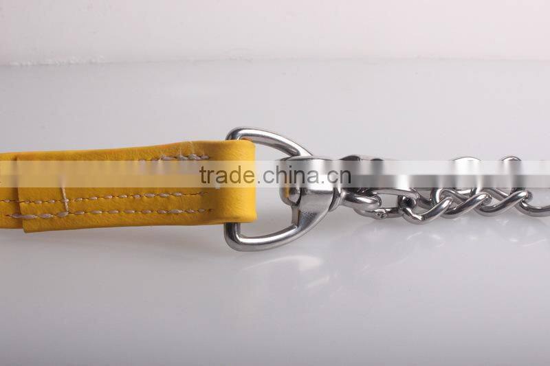 High quality PVC horse lead with hardware chain