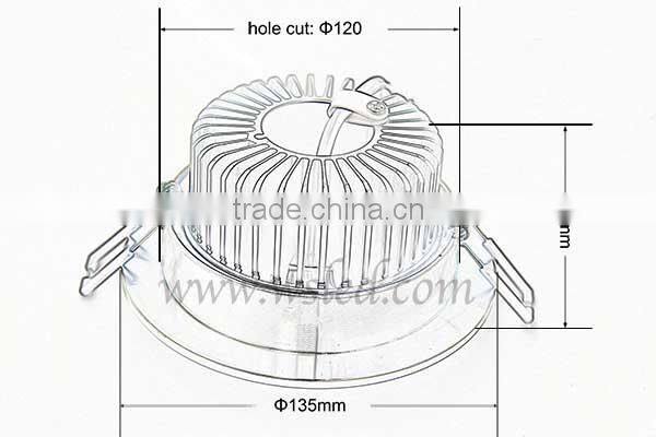 9W LED Down Lights Factory Direct CE C-TICK RoHS Approved