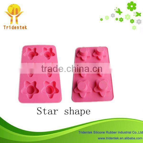 Wholesale FDA/LFGB Standard Lovely 6-Cup Silicone Shaped Cake Mold