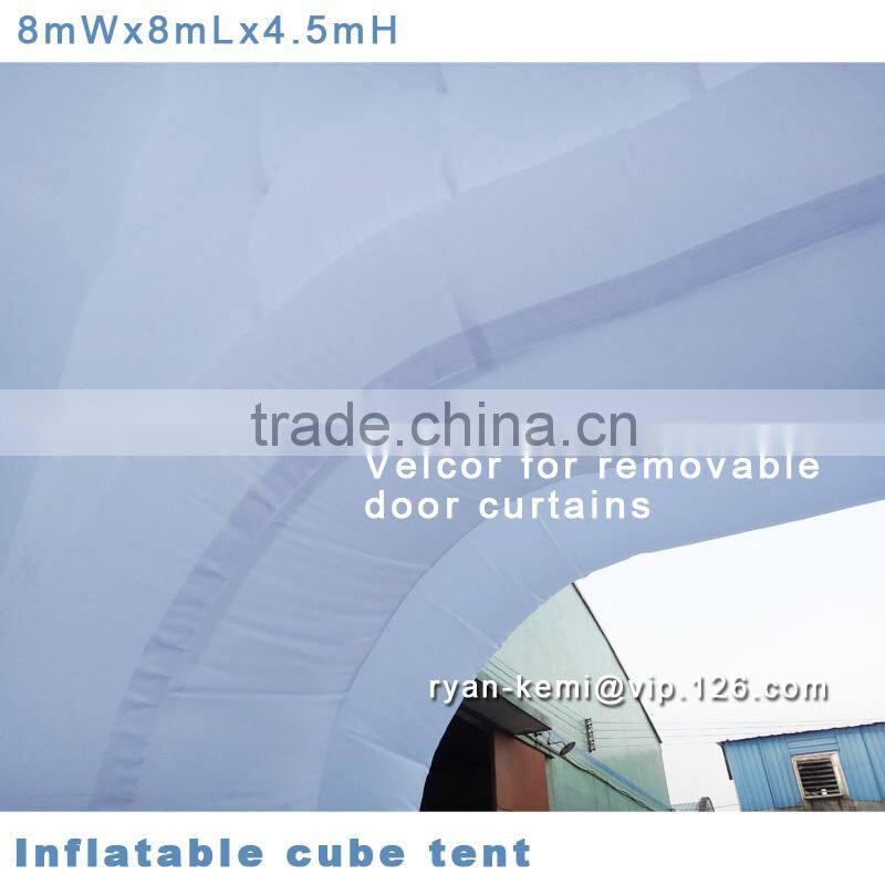8x8x4.5mH inflatable cube tent cubic tent giant inflatable tents advertising inflatable tent outdoor inflatable party tent