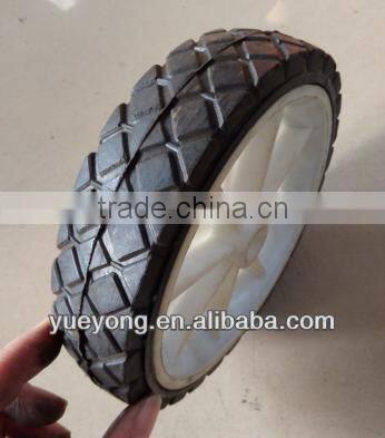 6 inch Solid rubber wheels with plastic spoke