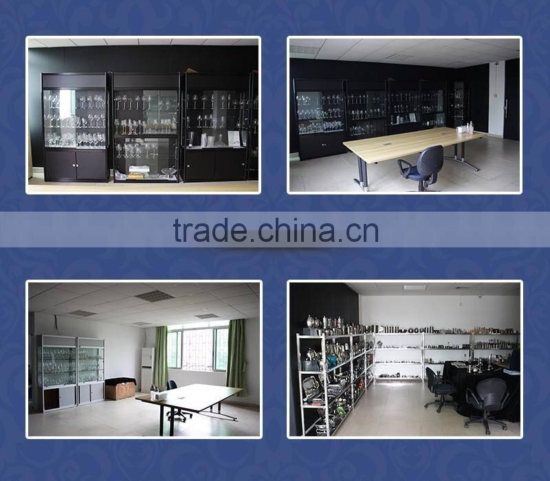 Custom creative fashion personality round frame eye glasses silver wine glass for party wendding