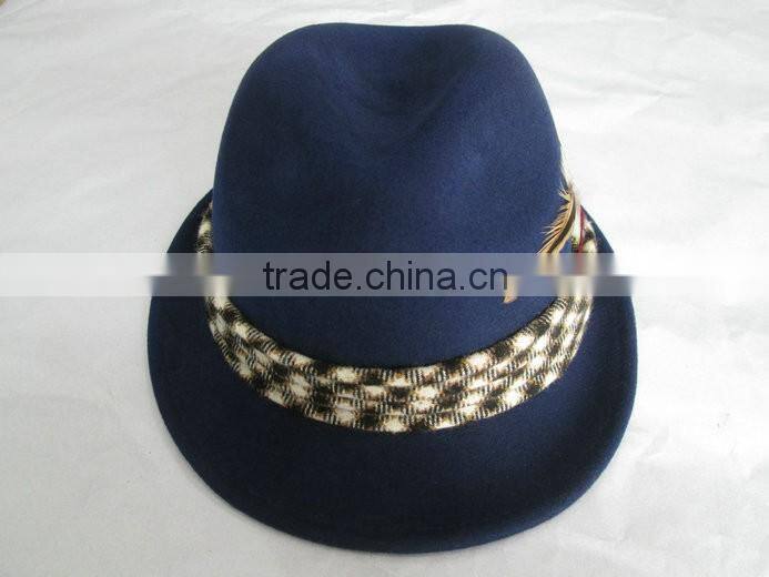 Fedora hat 100% wool