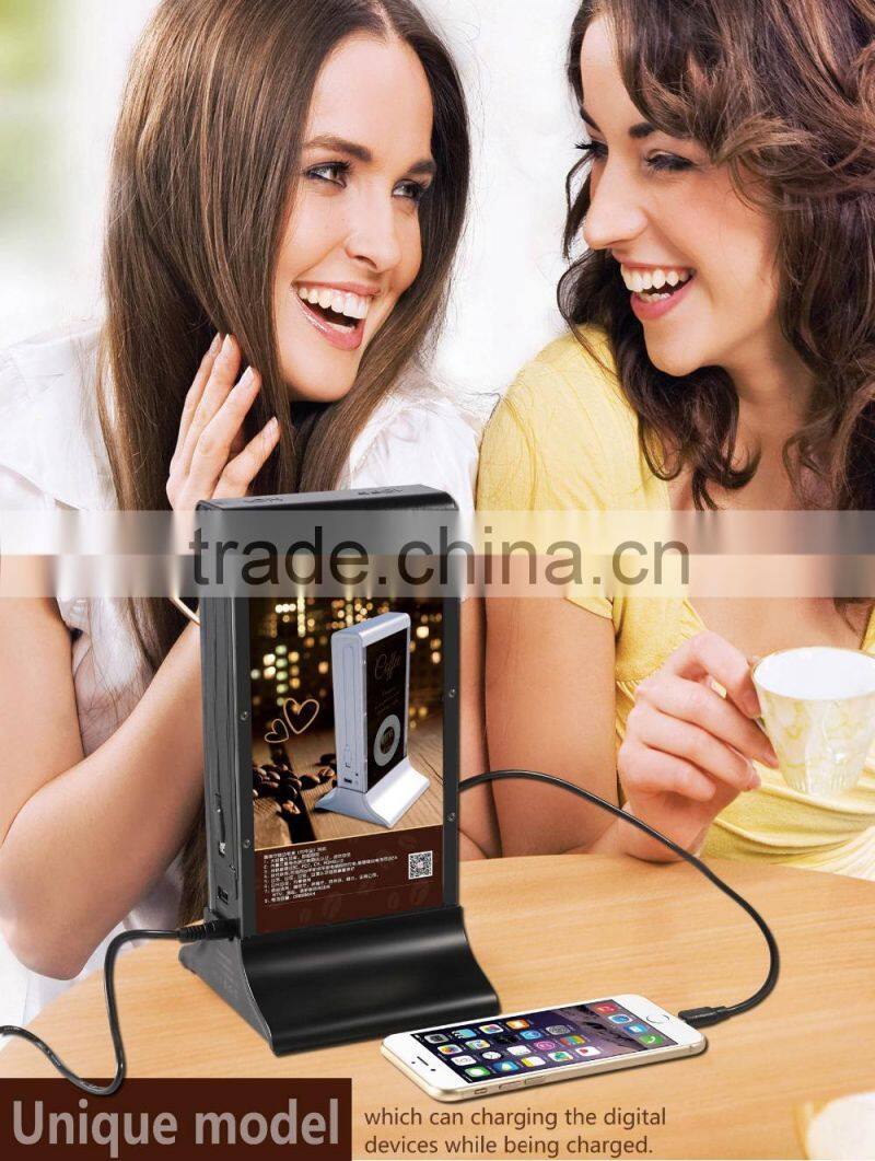 2015 Newest Restaurant Coffee Shop Power Bank Battery Bank Recharger For Mobile Phone