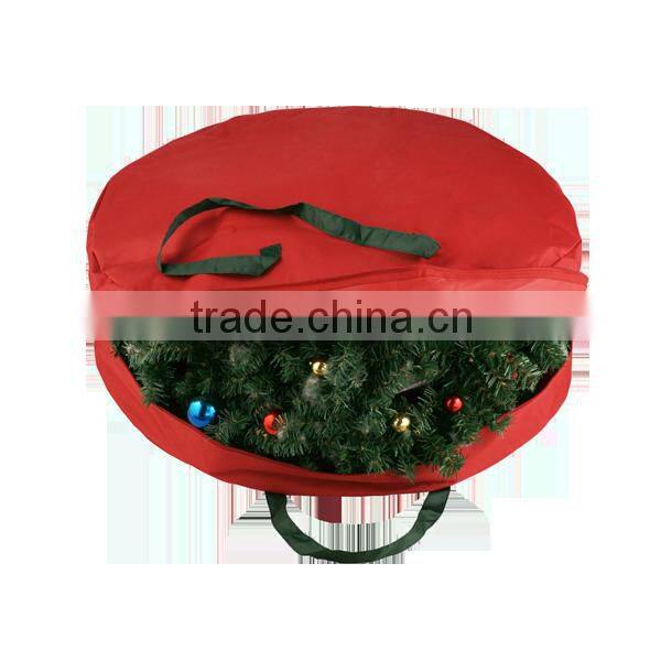 Strong Durable Oxford Canvas Christmas Decoration Bag, Holiday Christmas Wreath Storage Bag