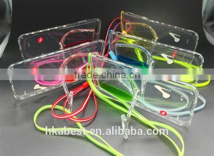 3D liquid wine glass with stand phone case for iphone