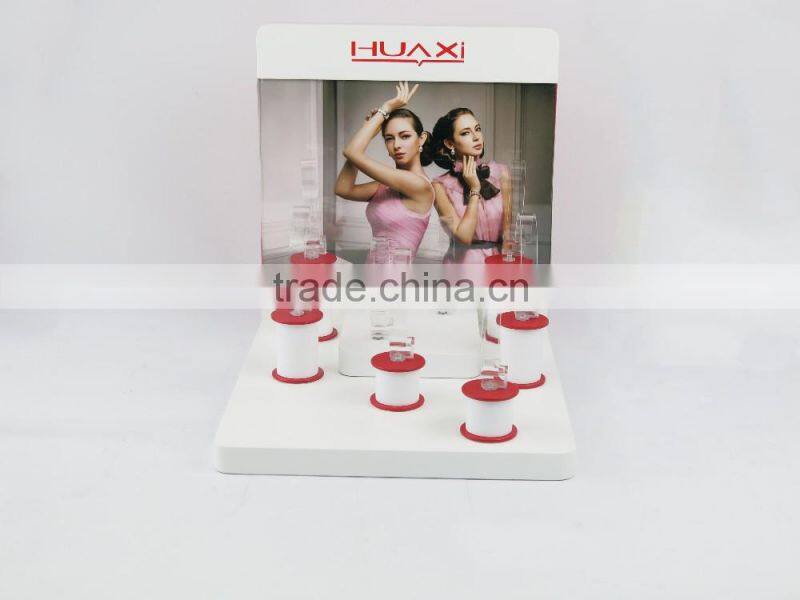 Fashional MDF Wood Watch Display Elegant Acrylic Wood Watch Showcase