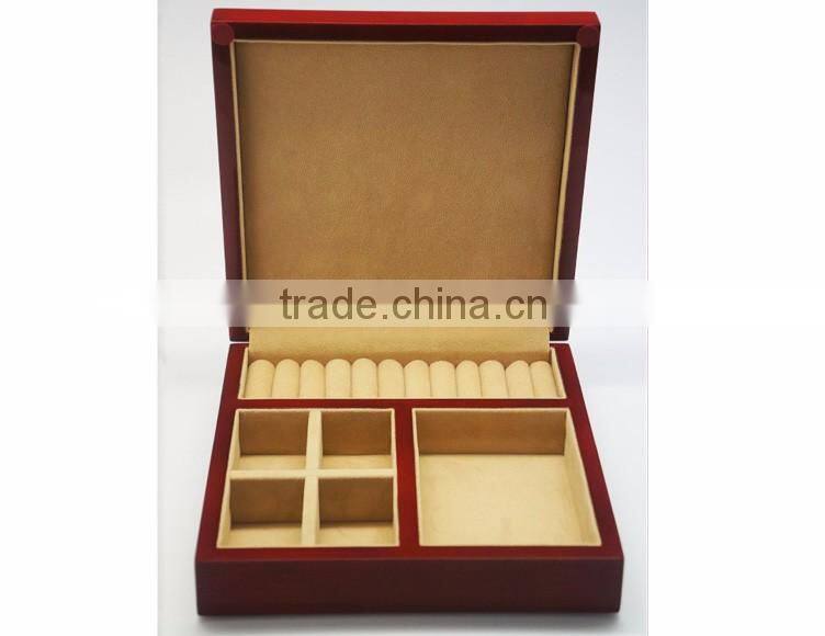 Custom design handmade wooden gift box for jewelry packaging