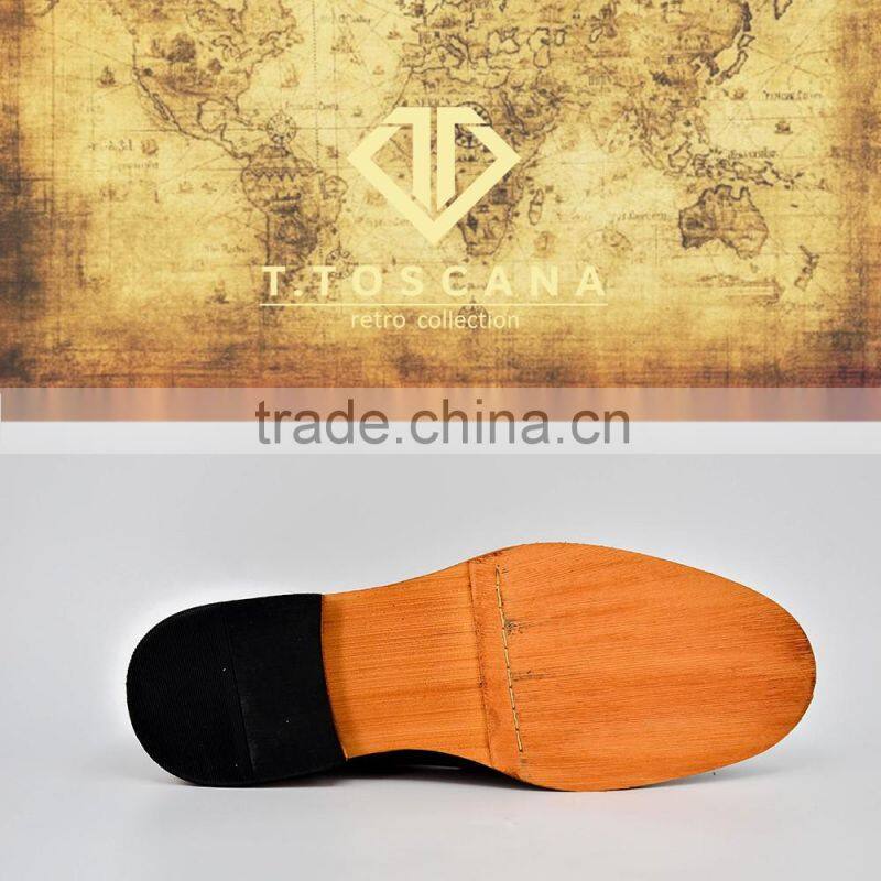 T.TOSCANA retro style genuine cow leather boots shoes for men