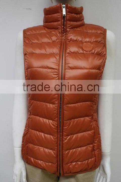 Solid Color Beautiful Women Winter Padded Vest