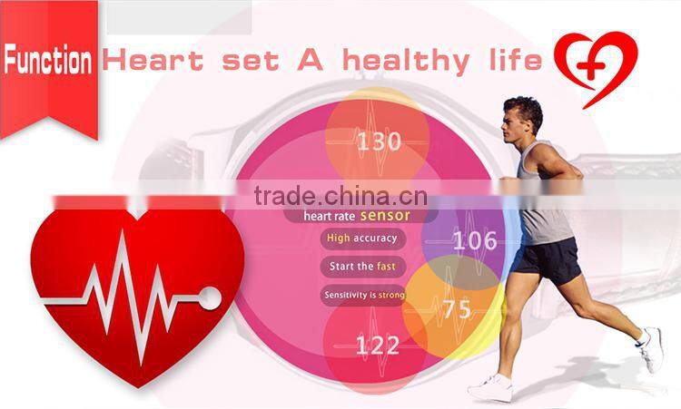Waterproof IP65 IPS touch screen bluetooth version 4.0 heart rate test watch
