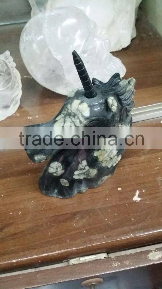 Natural unicorn crystal for decoration