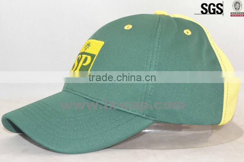 embroidery polyester green cap baseball