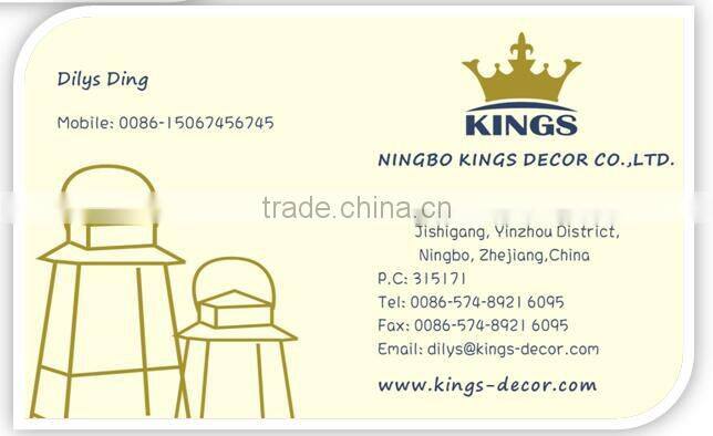 Big white plastic hurricane lantern with led candles