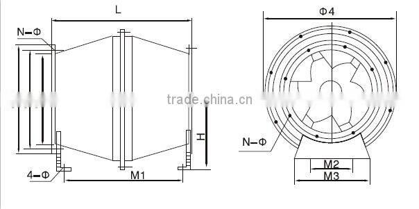 SJG/FSJG Oblique Flow axial fan/Flow Duct Fan