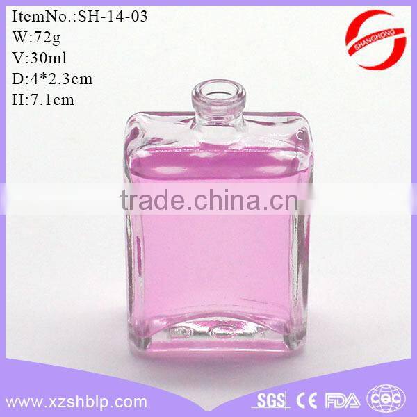 200ml black round custom made glass perfume bottle