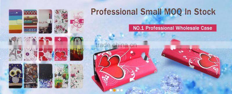 Full grain leather mobile case for Samsung S7,Custom grain with wallet stand flip PU leather phone Case Cover