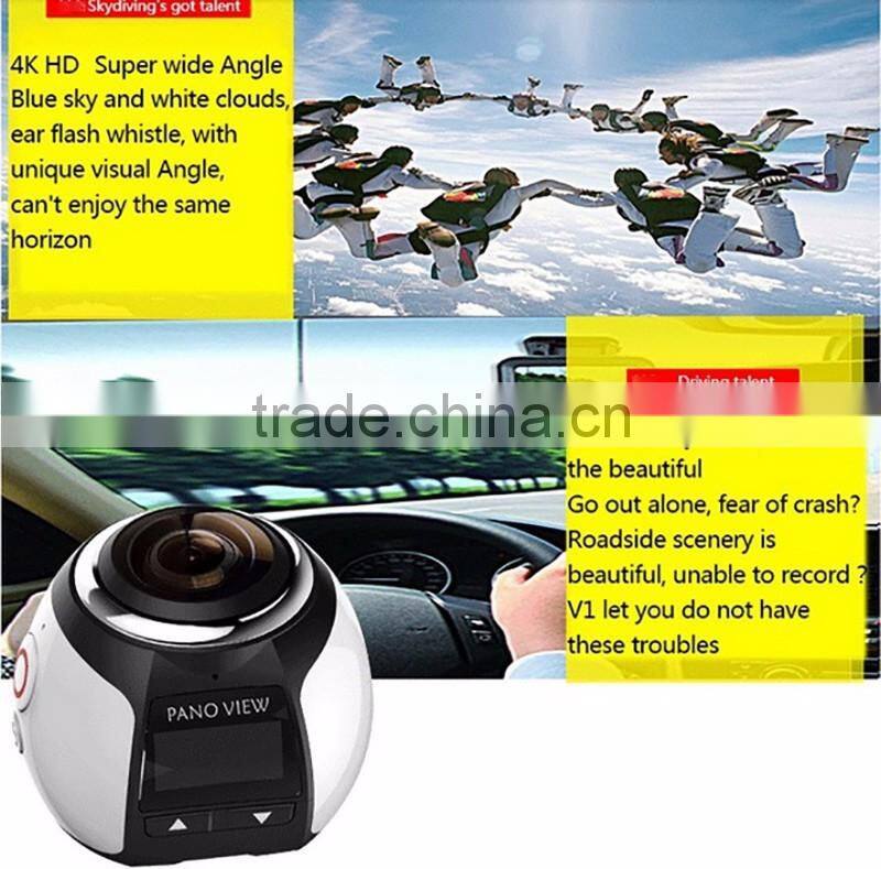 New action 360 panoview Camera 4k extreme wifi camera VR function