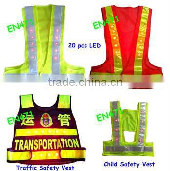 LED Reflective Safety Vest