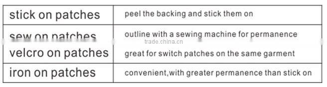 hot sale skull embroidery patches/ garment patch