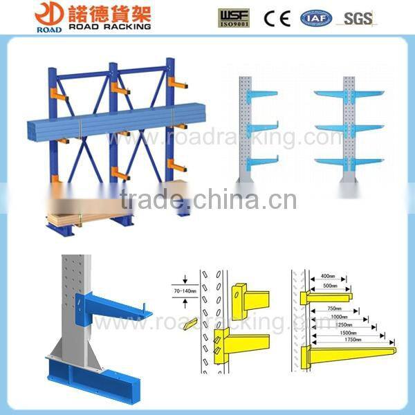 Industrial cantilever rack metal bars storage rack