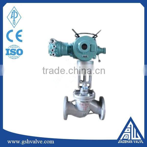 Industrial stainless steel electric actuator globe valve