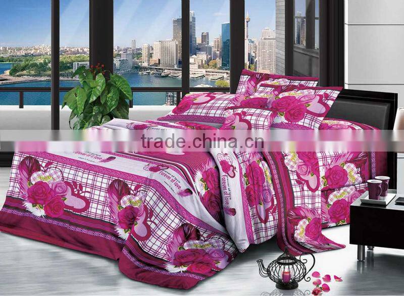 reactive printed polyester peach skin microfiber fabric