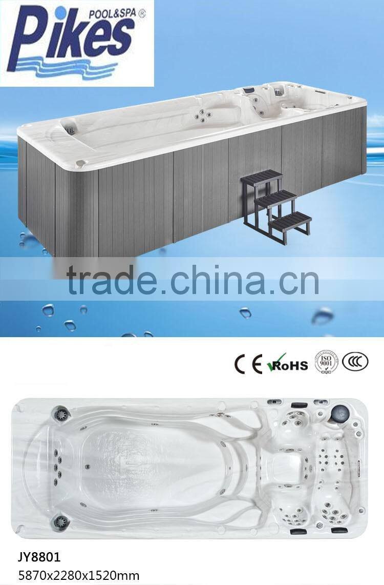Freestanding swim spa pool with US Balboa acrylic control system massage spa swim pool