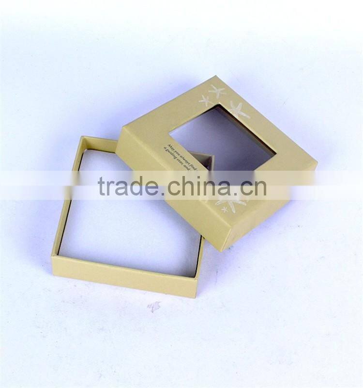 China handmade lid and base black paper jewelry package bracelet box