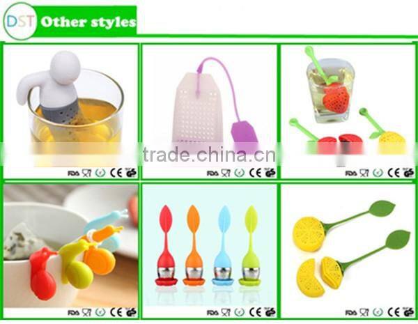 Food quality infusers silicone tea bag holder strainer