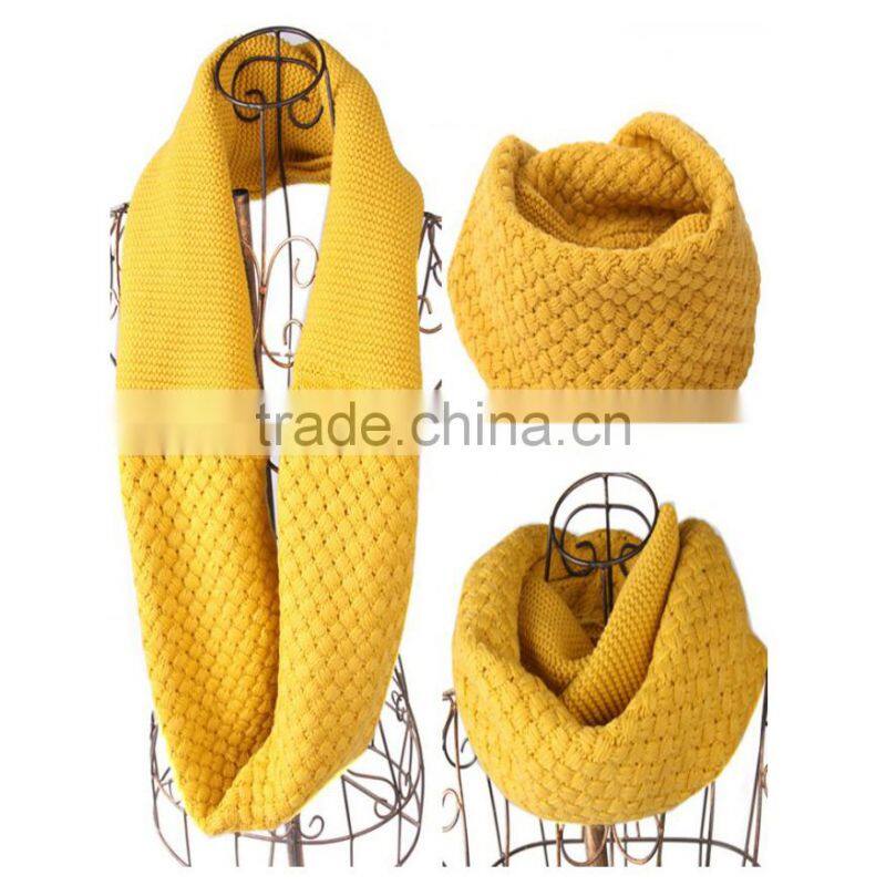 2015 New Fashion Women Winter Knit Crochet Collar Scarf Corn Neck Warmer Scarves Wraps
