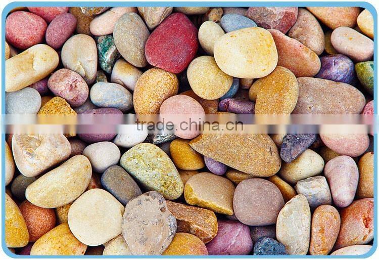 natural River black color polise cobble/pebble stone