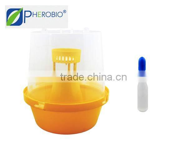 Fruit fly trap and liquid attractant (plant essence)