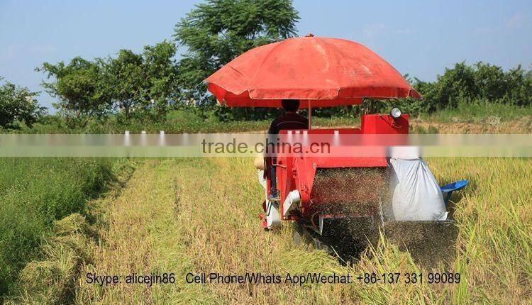 Whirlston harvesting in Indonesia high quality low price of middle rice paddy harvester