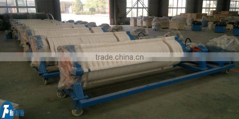 mobile sludge dewatering filter press used for fermentation, enzymes, RNA gelatin, food and beverage