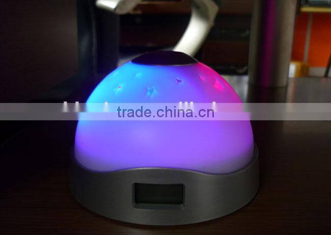 Projection Clock with LED Color-Change Projector