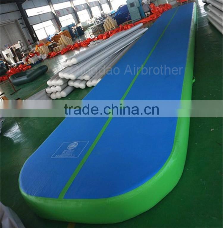 High Quality Double Wall Fabric Inflatable Gym Air Tumble Track For Sale